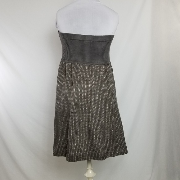 Y2k Babydoll Dress or Skirt? Knit Gold Metallic Sm - Picture 3 of 7